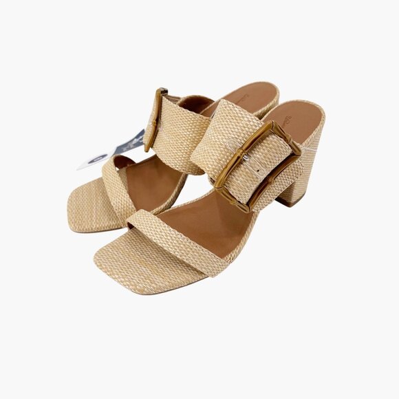 NEW Universal Thread 3" Chunky Block High Heel - Beige - Picture 9 of 15